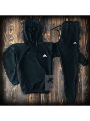 Черный спортивный костюм Adidas