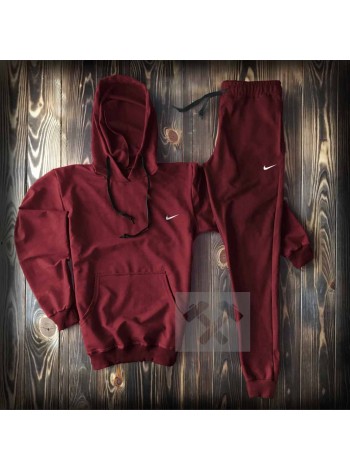 Бордовый спортивный костюм Nike