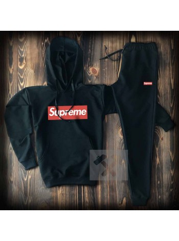 Черный спортивный костюм Supreme