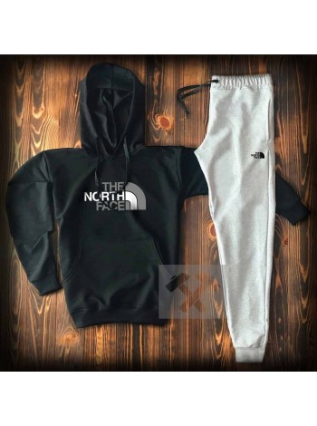 Зелено-серый спортивный костюм The North Face