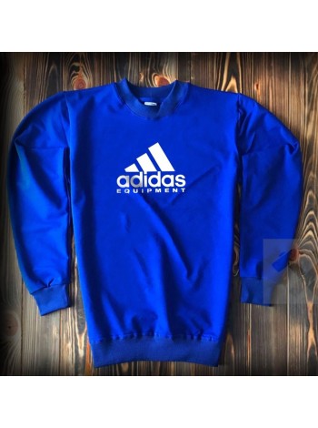 Синий весенний свитшот Adidas