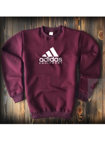 Бордовый весенний свитшот Adidas