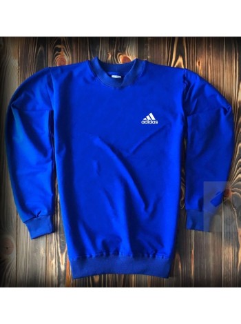 Синий весенний свитшот Adidas
