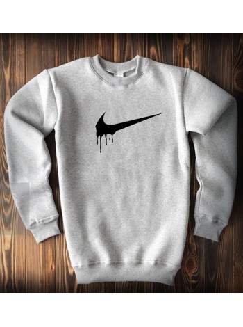 Серый весенний свитшот Nike