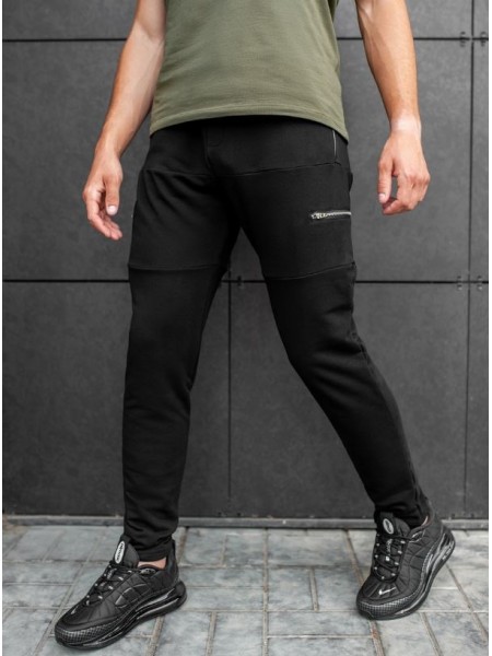Спортивные штаны BEZET Zipper black