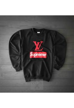 Свитшот с принтом Supreme и LV