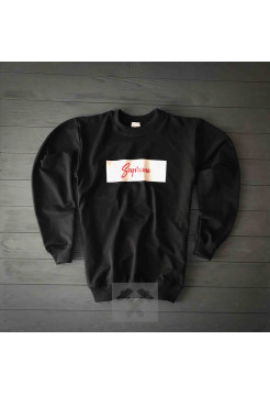 Черный свитшот Supreme